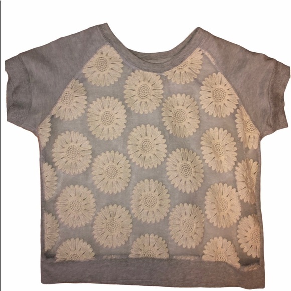 Atmosphere𝅺 Floral Embroidered Pullover Short Sleeve Sweatshirt - Picture 6 of 7